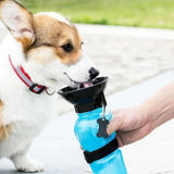500ml Outdoor Portable Pet Water Bottle – Leakproof Dog & Cat Travel Cup with Drinking Bowl Feeder