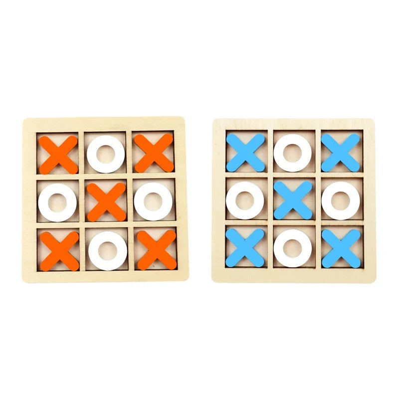 Montessori Wooden Mini Chess Brain Training Puzzle Toy for Kids
