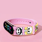 Mario Bros Digital Watch for Kids Waterproof Sport Wristband Luigi Princess Peach Yoshi Bowser Action Figures Children