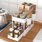 Double-Layer Pull-Out Kitchen Storage Rack – Multifunctional Organizer