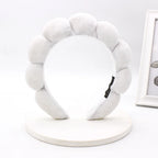 Sponge Spa Headband Velvet Washing Face Wide Padded Headband Skin Care Makeup Removal Shower for Women Girls Hair Accessories