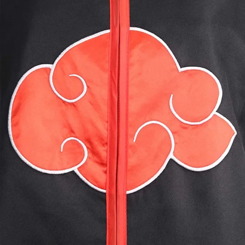 Akatsuki Anime Cosplay Costume Red Cloud Robe Set