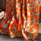 Spring Scarf Women's Luxury Design Polyester Material Smooth Scarf Soft Shawl Beach Scarf