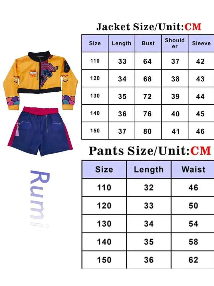 K-POP Demon Hunters Cosplay Costume Rumi Zoey Mira Halloween Performance Outfits Birthday Party Cloth Role Play Costume
