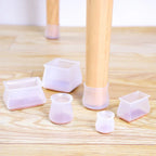 24/4pcs Chair Leg Caps Silicone Feet Protector Pads Furniture Table Covers Socks Plugs Cover Furniture Leveling Feet Home Decor