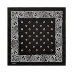 Navy Blue Cashew Hip Hop Cotton Square Bandana Scarf Riding Headband Paisley Gifts For Men Unisex