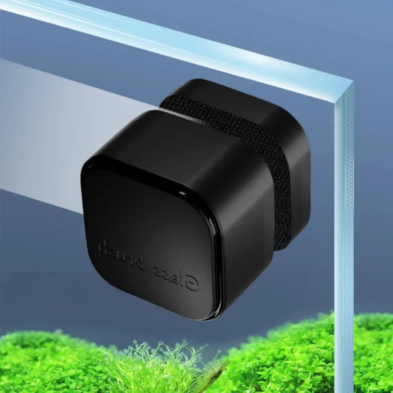 Magnetic Aquarium Glass Cleaner Mini Square Algae Scraper Plastic Fish Tank Maintenance Tool for Various Fish Easy Use