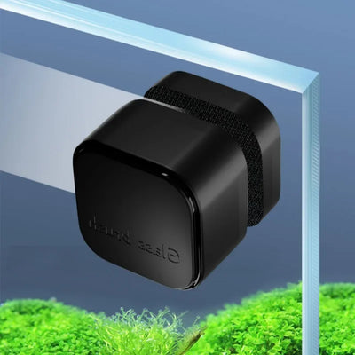 Magnetic Aquarium Glass Cleaner Mini Square Algae Scraper Plastic Fish Tank Maintenance Tool for Various Fish Easy Use