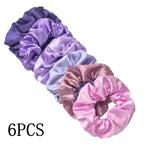 Satin Scrunchies Set for Women & Girls – 25/10/6 Pcs Elastic Hair Bands | Soft Silk Ponytail Holders & Fashion Hair Accessories