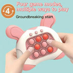 Pop it Quick Push Game Machine Fidget Kids Games Toys Sensory Toys Handheld Game Bubble Stress Pop Light Up Game for Kids Adults