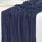 Gauze Table Runner Dinning  Decoration 90*300CM Rustic Country Boho Beach Wedding Party Table Decor Christmas Table Runners