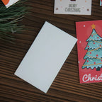 50pcs Mini Mix Merry Christmas Elk Santa Say Hi Design Card Scrapbooking Party Invitation Cards New Year Greeting Card