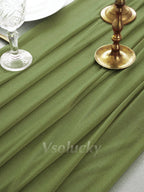 Table Runner Luxury Sheer for Wedding Rustic Boho Party Bridal Shower Birthday Christmas Decorations