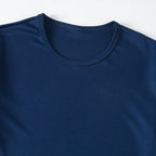 2/4/6-Pcs Four Seasons Men's Solid Color Round Neck Short Sleeve Top With Printed Cuffs Youth Sports And Leisure Fashion T-Shirt