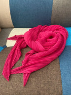 Miyake Pleated Women Scarf Shawl Fabric Korean Fashion Thin Sunscreen Scarf Foulard Femme Luxe Marque Hijabs for Woman