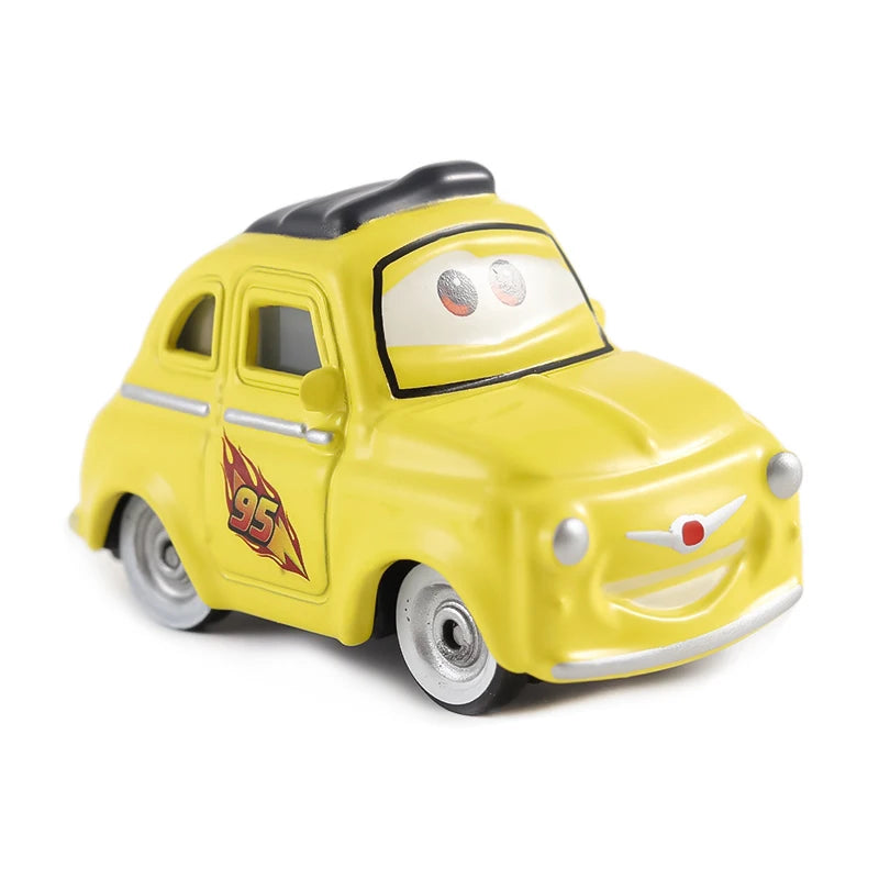 Disney Pixar Cars Piston Cup Racer Lightning McQueen Plated Version Magenta Color Alloy Diecast Model Toy Cars Children's Gift