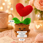 Positive Energy Duck Doll Hug Pocket Mini Handmade Plush Wool Knitting Dolls Funny Emotional Support Crochet Gift for Birthday