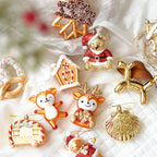 Christmas Atmosphere Balloon Dog Small Pendant Christmas Tree Snowflake House Pendant Small Ornament Wreath Accessory