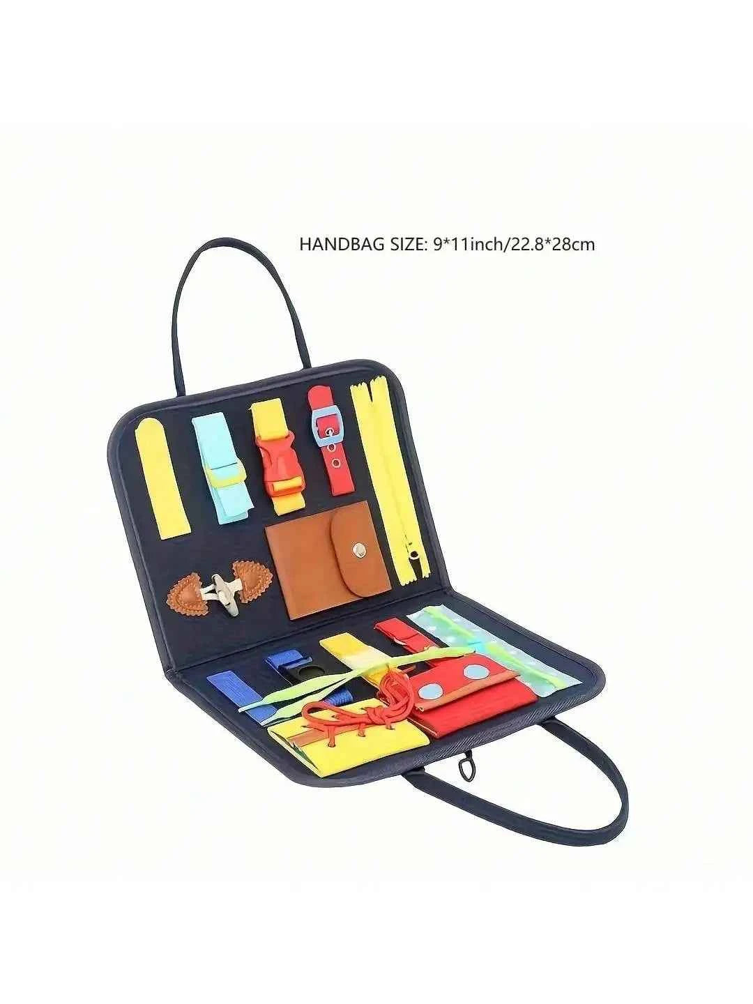 Busy Board Montessori Toys Gifts, Sensory Toys,Educational Travel Toys, Preschool Activities for Learning Fine Motor Skills