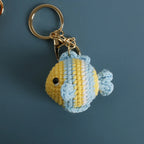 Ocean Animal Crochet Keychain Tropical Fish Bag Charm