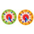 Kids Montessori Wooden Clock Toys Time Learning Teaching Aids Educational Toys For Children Primary School Clever Board Toy