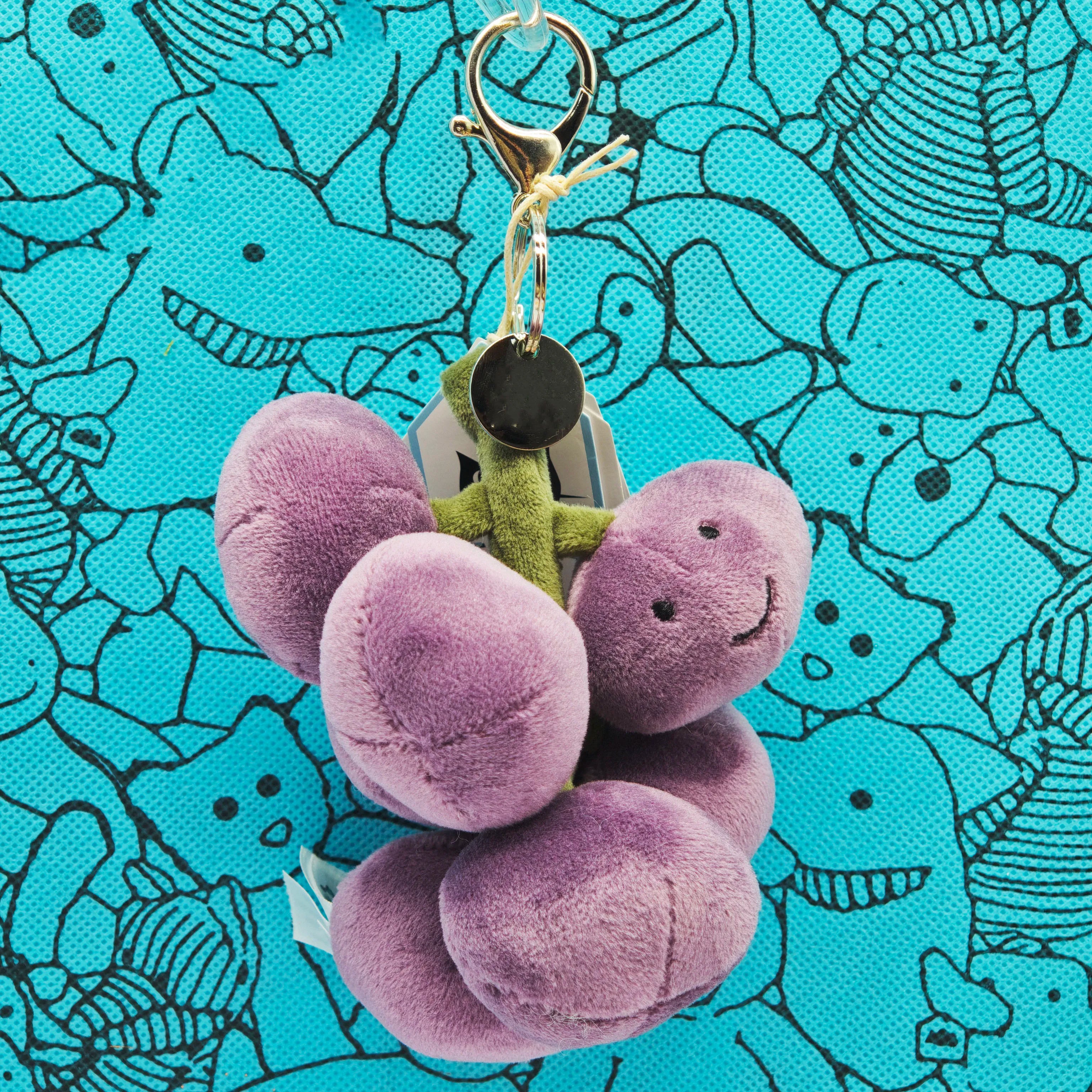2026 New JC Fun Bestselling Fruit Plush Toy Pendant-Grape Avocado Pear Dragon Fruit Plush Toy-Home Decor Children's Gift