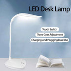 LED Reading Desk Lamp Portable Desk Lamp USB Charging Table Light Touch Dimming Learn Eye Protection Light Room Office Lighting