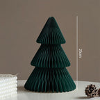 Paper Christmas Tree Ornaments 3D Honeycomb Christmas Tree Decorations Folded Paper 2026 Xmas New Year Desktop Arrangement Decor