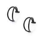 2PCS Trendy 10mm Stainless Steel Punk Clip on Fake Piercing Nose Wrap Lip Rings Unisex Nose Ring Women Men Tusk Body Jewelry