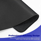 Black Gaming Mouse Pad – Large Non-Slip Desk Mat for PC, Keyboard & Mouse, Gamer Mousepad for Desktop