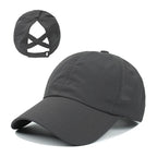 Women's Quick Dry Mesh Ponytail Baseball Cap for Outdoor Style