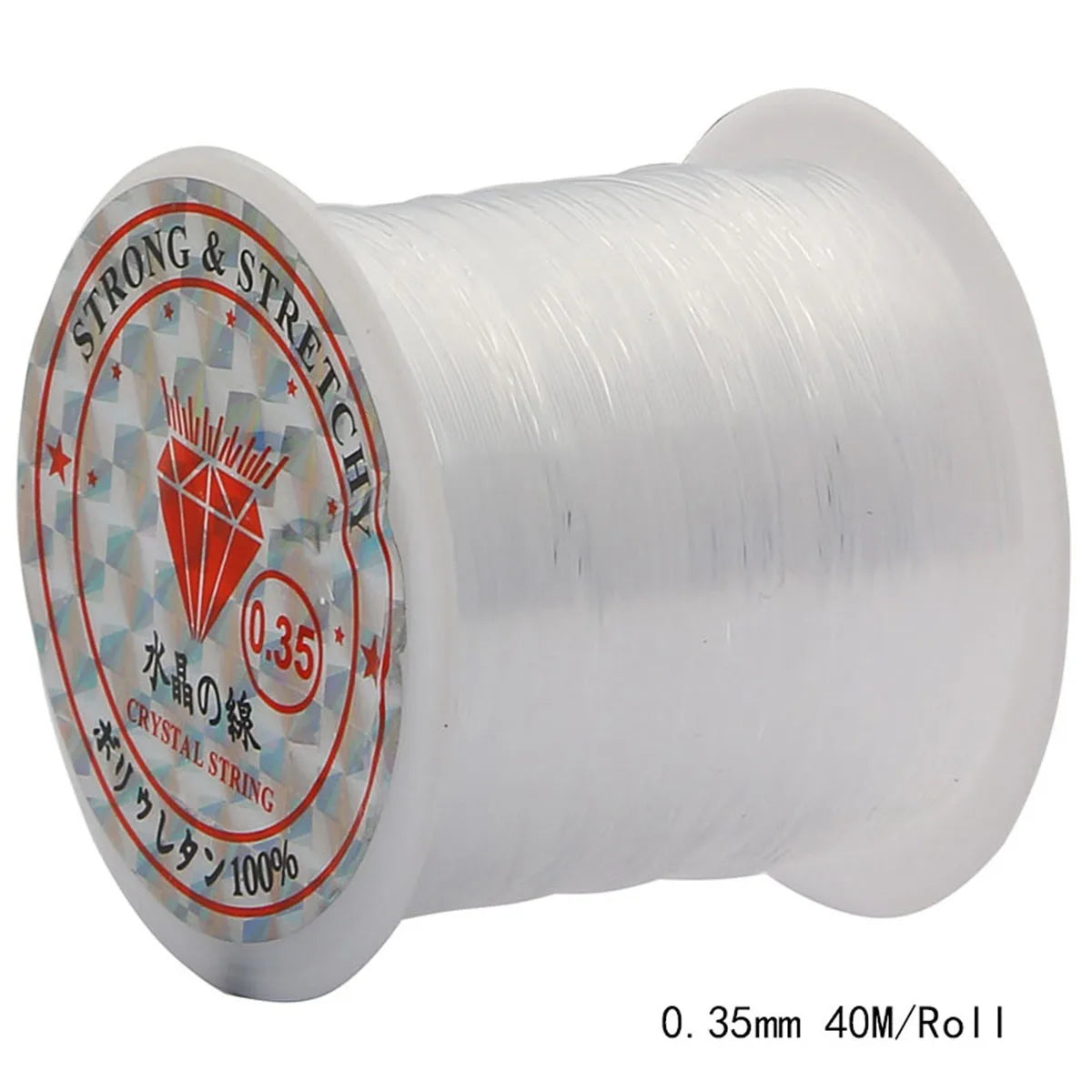 0.2-0.8mm Clear Nylon Beading Line Non Elastic Invisible Jewelry String for DIY Bracelet Necklace Jewelry Making 8-100m/Roll