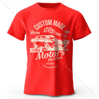Men's Vintage Motors Graphic T-Shirt – Oversized Cotton Streetwear Tee