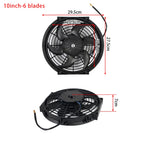 Universal 7/9/10/12/14/16 Inch 12V 80W 2100RPM Car Air Conditioning Cooling Fan Blade Cool Mounting Kit CF-1001