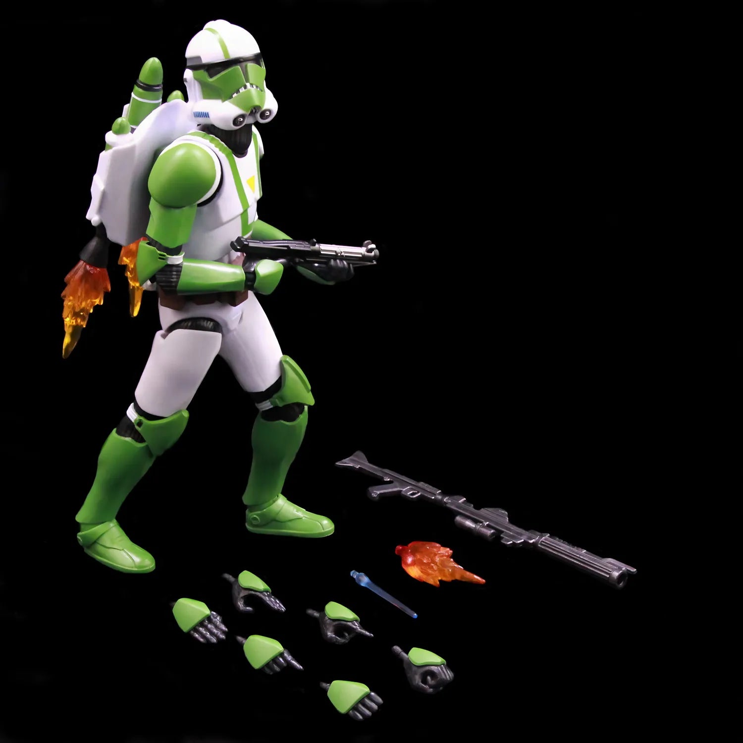 New Body(JOV3.0) Star Wars Commander Doom's Unit Clone Command ARC Trooper Heavy JET Doom Legion Battlefront II 6" Action Figure
