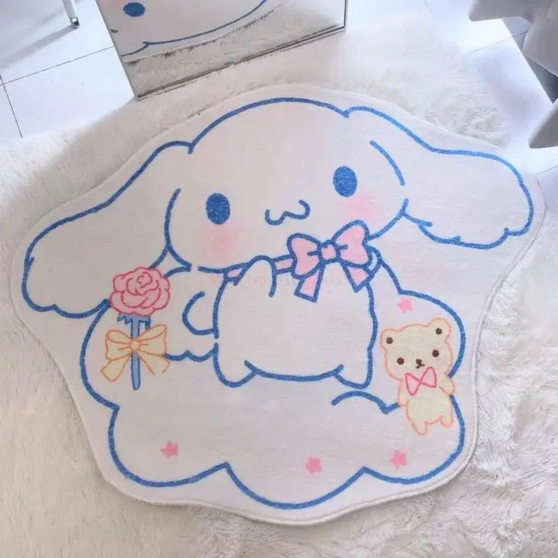 60x90cm Saniro My Melody Cartoon Carpet Kawaii Home Soft Fur Rugs Children Girls Bedroom Living Room Floor Mat Doormat Decor Toy