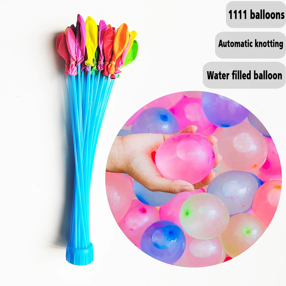 555/1111pcs Fast Water Filling Balloon Summer Entertainment Children's Beach Toys Water Projectile Festivals Party Water Balloon