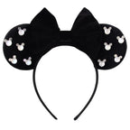 New Trendy Mouse Ears Headband 3.3"Velvet For Girls Soft Bow Hairband Halloween Festival Party Trip DIY Hair Accessories Gifts