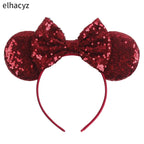 2026 Chic Embroidery Sequin Ears Headband Classical DOT Bow Hairband For Girls Women Party Head Wear Kids DIY Hair Accessories