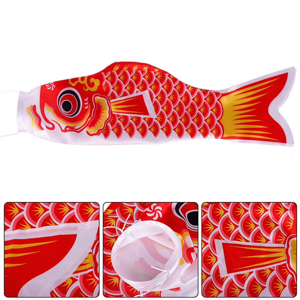 Japanese Carp Windsock Colorful Fish Flag Hanging Yard Decor
