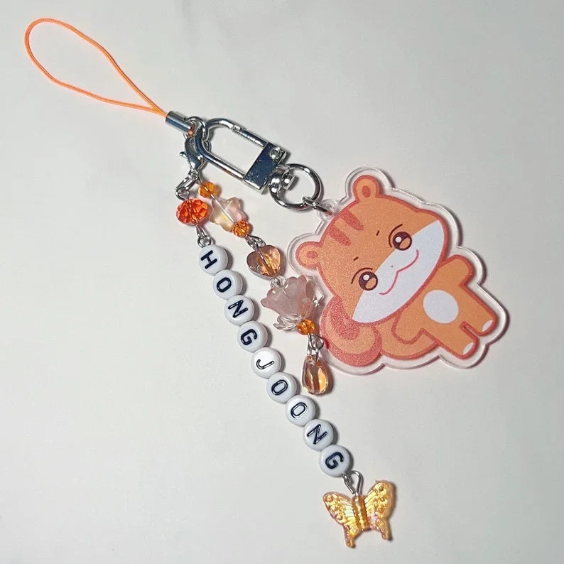 ANITEEZ Bias Beaded Keychain Phone Charm
