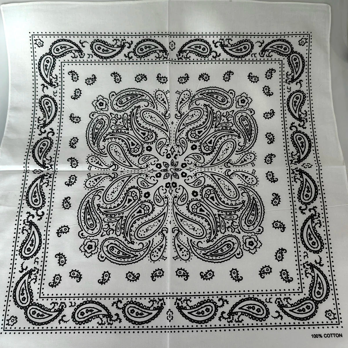 New Design Fashion Hip Hop Cotton Bandana Square Cashew Scarf Headband Tie Dye Black Red Paisley Gifts For Women/Men/Boys/Girls