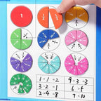 Magnetic Fraction Puzzle Montessori Math Learning Toy for Kids