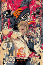 Chainsaw Man Poster Print For Bedroom Living Room Home Decor Japanese Anime Manga Denji Wall Art Cartoon Canvas Painting