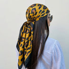 Women Spring Summer Square Scarf 90*90cm Satin Silk Scarves Headscarf Female Foulard Beach Bandana Ladies Neckerchief Hair band