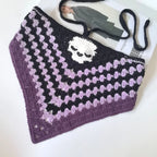 New Bat Halloween Bag Headscarf Hat Knitted Cotton Triangle Scarf Skull Spide Headband Headgear Women Girl All Saints Day Gift