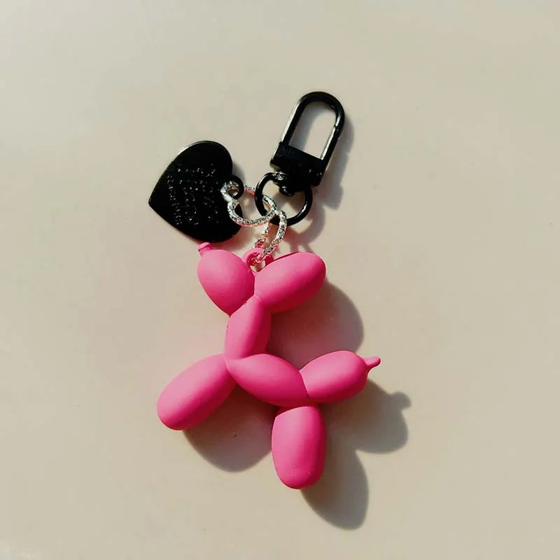 Jelly Cute Jelly Balloon Dog Keychain Pendant Cartoon Dog Chain Keychain - Lovely Accessory Jewelry Gift for Unisex Keys