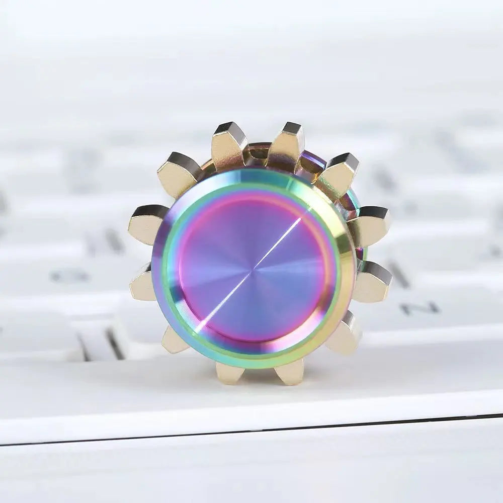 Mini Metal Gear Fidget Spinner Gyroscope Stress Relief EDC Toy