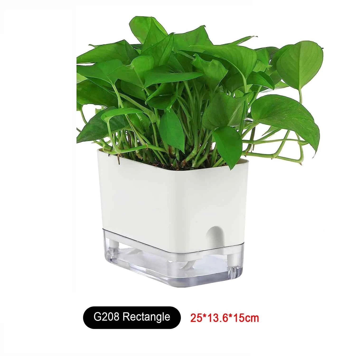 New Self Watering Plant Pot Magnetic Plastic Self-absorbent Cotton Rope Flowerpot For Double-deck Lazy Plant Pot Garden Supplies