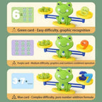 Frog Balance Math Toy Montessori Learning Game for Kids